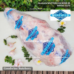 Mutton LEG BONE-IN kaki domba frozen Australia MIDFIELD whole cut 5-6 kg (price/kg)